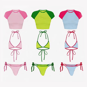 Beachwear OEM printed beachwear set with custom beachwear set women resort swimwear fast delivery bulk - Product Image 6