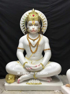Makrana-estatua de mármol de pie, estatua Hanuman - Product Image 3