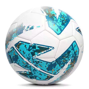 Balones de Fútbol de Cuero de Alta Calidad del Fabricante, Balones de Fútbol Cosidos con PU, Tamaño 5, Balones Deportivos Personalizados para Partidos Oficiales - Product Image 2