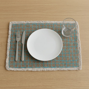 Sustainable Cotton Table Mat Eco Friendly For Dining | <b>Placemat</b> Washable Reusable Durable Home Commercial Custom Logo Table Mats - Product Image 1