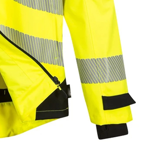 Flame Retardant Windproof <b>Winter</b> <b>Workwear</b> Jacket with High Visibility Reflective Fluorescent Design Custom Warm Safety Clothing - Product Image 3