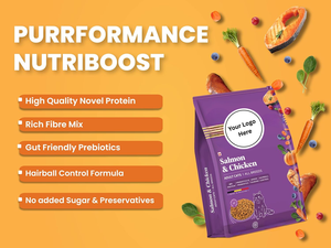 อาหารแมวแห้งโปรตีนสูง สูตรธรรมชาติ โภชนาการครบถ้วน สมดุล ดีต่อระบบย่อยอาหาร เสริมสร้างภูมิคุ้มกัน สำหรับแมวโต แบรนด์ส่วนตัว - Product Image 6