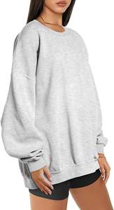 Sudaderas de gran tamaño para mujer de alta calidad, sudaderas con capucha, jersey de cuello redondo de lana, suéteres, ropa informal cómoda de moda de otoño - Product Image 2