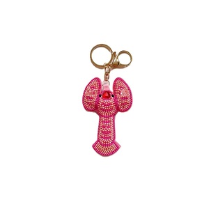 Porte-clés décoratif brodé de perles pour femmes et filles, fait main, avec perles de rocaille florales, élégant accessoire de sac - Product Image 2