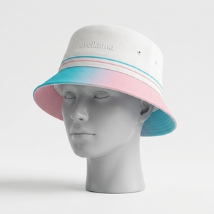 Sombrero de Pescador Personalizado de Sarga de Algodón con Ribete en Contraste, Color Pastel, Ala Ancha, para Verano, Aire Libre, Casual, con Logotipo OEM, para Ciclismo y Fiestas - Product Image 5