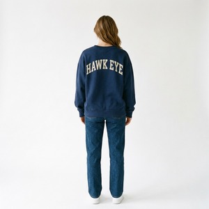 HAWK EYE SPORTS Sudaderas de Invierno para Mujer en Oferta, 100% Algodón, Estilo Urbano, Hombros Caídos, Cuello en V, Ligeras, Suaves, Casuales, Personalizadas - Product Image 2