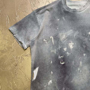 T-shirt homme oversize à manches courtes, col rond, tricoté, coupe classique, gris, style streetwear, 100% coton - Product Image 2