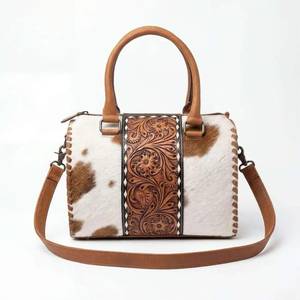 Nuevo Bolso de Moda en Tendencia, Hecho a Mano con Cuero Genuino de Vaca, Estilo Western, con Herrajes, de Lujo para Mujer, Diseño Vintage Boho - Product Image 1