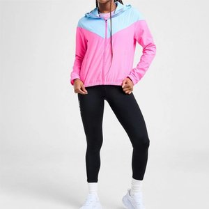 Women Windbreaker <b>Jacket</b> <b>Lightweight</b> <b>Waterproof</b> Outdoor Sports <b>Running</b> Custom Wholesale Manufacturer Breathable Activewear - Product Image 1