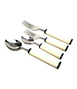 Stainless steel cheese knife cutlery <b>set</b> with modern luxury high quality royal <b>Silver</b> Blade With Resin Handle restaurant & home - Product Image 1