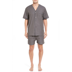 New Summer Men Cotton <b>Pajamas</b> Set Short Sleeve Lightweight Oversize Sleepwear Casual Loungewear Wearable Outside Teen Home Wear - Product Image 2