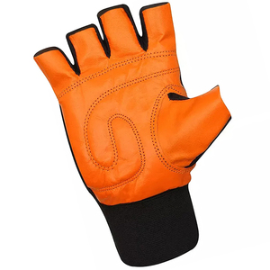 Half-finger Breathable Lightweight Spandex/Polyester Gym <b>Gloves</b> Snap Closure Customizable Color/Logo for <b>Weight</b> Lifting Training - Product Image 5