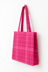 Bolsa de Mano Rosa Reutilizable, Bolso de Hombro de Gran Capacidad para Compras y Uso Diario - Product Image 1