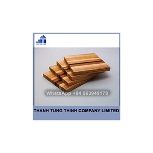 Ensemble de sous-verres en bois fabriqué au Vietnam, finition bois naturel, sans danger pour les aliments, lavage à la main uniquement, avec ou sans support. - Product Image 6