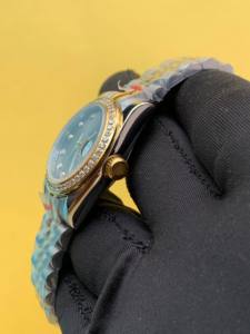 BOJ Plain R.O.L.E.X.55 36mm Two Tone Stainless Steel Mechanical Auto Analog Wrist <b>Watch</b> For <b>Women</b> Fashion At Low Price Hot Sale - Product Image 3