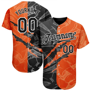 Camiseta de Béisbol Sublimada Personalizada al por Mayor, Impresión a Todo Color, Transpirable, de Poliéster, para Equipos, con Logotipo, Nombre, Número, Tallas Grandes - Product Image 6