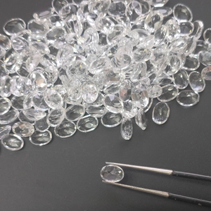 โทแพซสีขาวธรรมชาติ 7x5 มม. รูปทรงวงรี คุณภาพดีที่สุด หินพลอยหลวมที่ปรับขนาดแล้ว สำหรับทำเครื่องประดับดีไซเนอร์ - Product Image 4