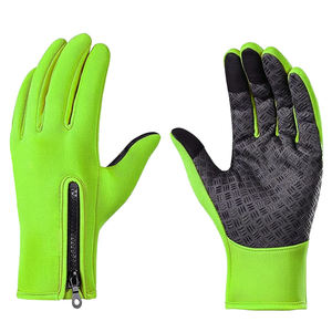 Guantes de Ciclismo Unisex para Otoño e Invierno, de Poliéster, con Dedos Completos, Resistentes al Viento, con Pantalla Táctil y Cierre de Cremallera, para Ciclismo, Senderismo y Esquí al Aire Libre - Product Image 6