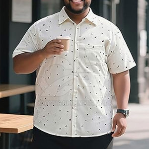 Oversized Plus Size Men Cotton T Shirt Wholesale Supplier Premium 100% Cotton Plus Size Men Printed T Shirt - Product Image 3