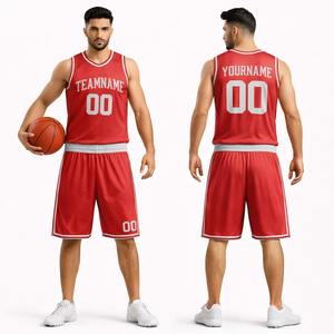 ชุดบาสเก็ตบอลคุณภาพสูง ระบายอากาศได้ดี ออกแบบได้ตามต้องการ ชุดฤดูร้อนในราคาโรงงาน รับผลิตตามขนาด OEM - Product Image 1