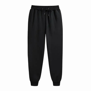 OEM/ODM Custom Made High Street Heavyweight Fleece <b>Lace</b> Anti-static Drawstring <b>Elastic</b> Waist Winter Sports Sweatpants Embroidery - Product Image 1