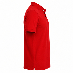 Premium Quality Top Selling Men's Red Cotton Breathable 220g Polo <b>Shirt</b> Short Sleeve Solid <b>Colour</b> Casual Style Pique Knitted - Product Image 4