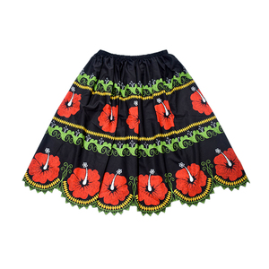 Jupe brodée de créateur en gros, style designer, entièrement cousue, pour soirée, avec haut brodé, couleurs magnifiques - Product Image 5