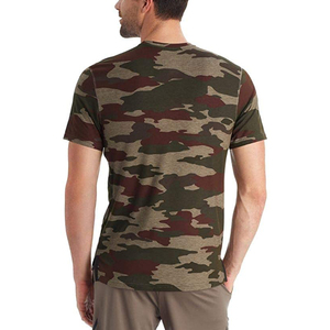 T-shirt d'hiver imperméable pour homme Camo - Tissu respirant ultra doux au toucher, polyester confortable, col contrastant, pour entraînement et tenue décontractée - Product Image 4
