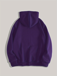Sweat-shirt à capuche vintage délavé style urbain, coupe oversize épaisse, avec logo personnalisé pour homme – Mode streetwear premium - Product Image 2