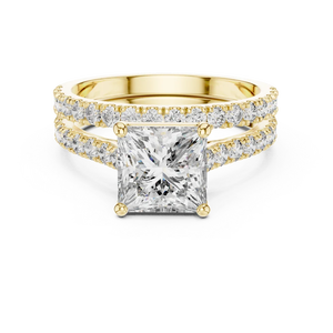 2.00 Carat Princess Cut VS1 Clarity F Color IGI Certified <b>Man</b> Made Diamond <b>Ring</b> 18k Gold Women's Wedding <b>Ring</b> Wholesale Diamond - Product Image 1