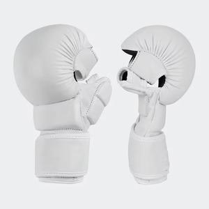 ถุงมือหนัง MMA คุณภาพสูง ขนาด 4 ออนซ์ สำหรับฝึกซ้อม ต่อยมวย คิกบ็อกซิ่ง และกราปลิง - Product Image 1