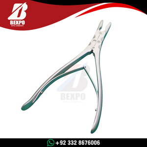 เครื่องมือผ่าตัดกระดูกแบบดับเบิ้ลแอคชั่น ยี่ห้อ Beyer รุ่น Bone Rongeur ขนาด 7 นิ้ว ปลายโค้ง ผิวเคลือบ Dall พร้อมสปริงคู่ ผลิตจากเหล็กกล้าไร้สนิมเยอรมัน - Product Image 3
