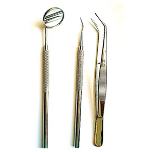 Kit de Herramientas de Examen Dental de Precisión, Sonda Dental de Acero Inoxidable, Espejo Bucal y Pinzas, Instrumentos Quirúrgicos Manuales con Certificación CE - Product Image 2