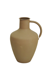 Jarrón de Metal Rústico para Flores - Diseño de Jarra en Tonos Tierra, Jarrón Tradicional para Decoración de Casa de Campo, Cabaña o Hogar Minimalista - Product Image 2