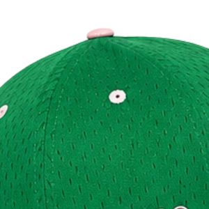 Women Green Mesh Flex Fit Embroidered <b>Cap</b> Letter Graphic Baseball <b>Hat</b> Casual Fashion Headwear Outdoor Sports Daily Wear Stylish - Product Image 2