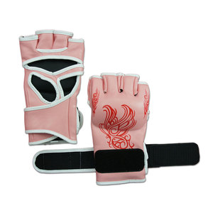 ถุงมือ MMA พิมพ์โลโก้ตามสั่ง หนัง PU ระบายอากาศ ซับเหงื่อ ปิดด้วยแถบตีนตุ๊กแก สีตามสั่ง ขนาดสำหรับมืออาชีพ ฝึกซ้อม - Product Image 4