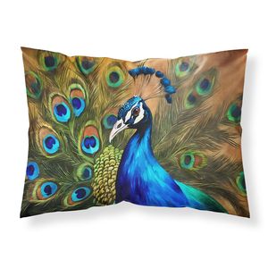 Taie d'oreiller standard de paon légère et super douce, facile à entretenir, ensembles de feuilles et de taies d'oreiller décoratives - Product Image 1