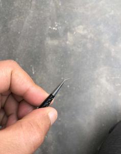 Pinzas para pestañas con punta de fibra con logotipo impreso, pinzas de extensión de pestañas con etiqueta privada personalizada de 45 75 90 grados - Product Image 6