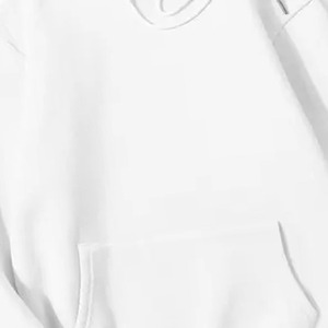 <b>Men's</b> <b>White</b> Solid Zip-Up Oversized Hoodie <b>Sweatshirt</b> with Kangaroo Pocket Drawstring Hooded Breathable - Product Image 4