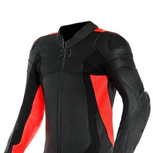 Combinaison de moto en cuir unisexe grande taille, personnalisée ODM/OEM, coupe-vent, respirante, confortable, faible MOQ, équipement de conduite de haute qualité - Product Image 5