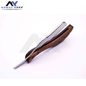 Rasoir droit professionnel personnalisable pour le rasage du visage, lame en acier inoxydable de qualité supérieure, manche en bois de rose, cadeau de luxe pour barbier, pour homme - Product Image 4