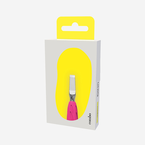 Pousse-cuticules UNIQ-15 (lame droite) STALEKS avec manche en silicone souple pour manucure, élimination du vernis gel et soins des ongles. - Product Image 6