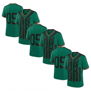 <b>Men</b> V-Neck Striped American Football Jersey - Product Image 1