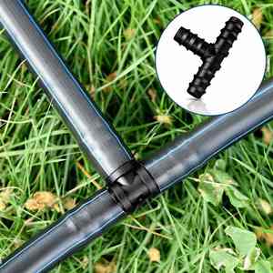 Connecteur en T en PVC fiable de 16 mm avec raccords cannelés pour des connexions sécurisées de tuyaux d'irrigation goutte à goutte dans les fermes, les jardins et les serres - Product Image 6