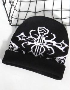 Bonnet d'hiver unisexe en tricot jacquard 100% acrylique, style Y2K, uni, pour usage quotidien en extérieur, coupe basse - Product Image 5