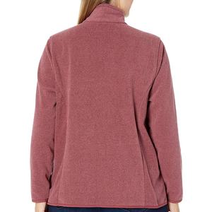 Veste d'hiver mince pour femme en coton polyester avec fermeture éclair complète polaire avec support à manches longues coupe-vent et contraste porter une veste d'extérieur - Product Image 2