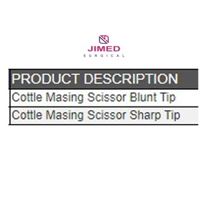 Ciseaux de rhinoplastie Cottle Masing de qualité supérieure, 10 cm, lame courbée pour la chirurgie plastique, fabriqués en acier inoxydable de haute qualité - Product Image 2