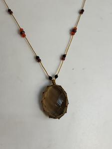 Handmade Smoky Quartz Macrame Pendant Necklace Wholesale Bohemian Woven Faceted Bead Strand Statement <b>Crystal</b> <b>Jewelry</b> Supplier - Product Image 1