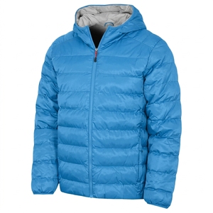 Premium Men's Quilted Jacket Hooded Lightweight <b>Padded</b> <b>Coat</b> for Winter Travel Daily and Outdoor Use - Product Image 1