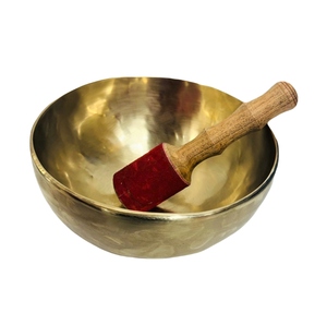 Cuenco Tibetano de Metal Hecho a Mano, Cuenco de Sonido Terapéutico Redondo Pulido con Mazo de Madera para Meditación, Regalo - Product Image 3